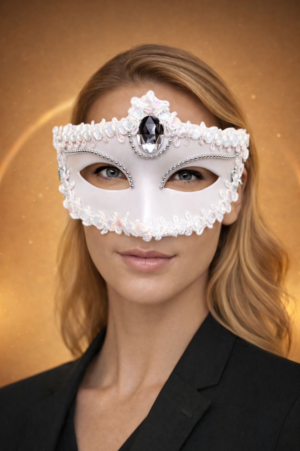 Masque Vénitien | La Sérénité Blanc