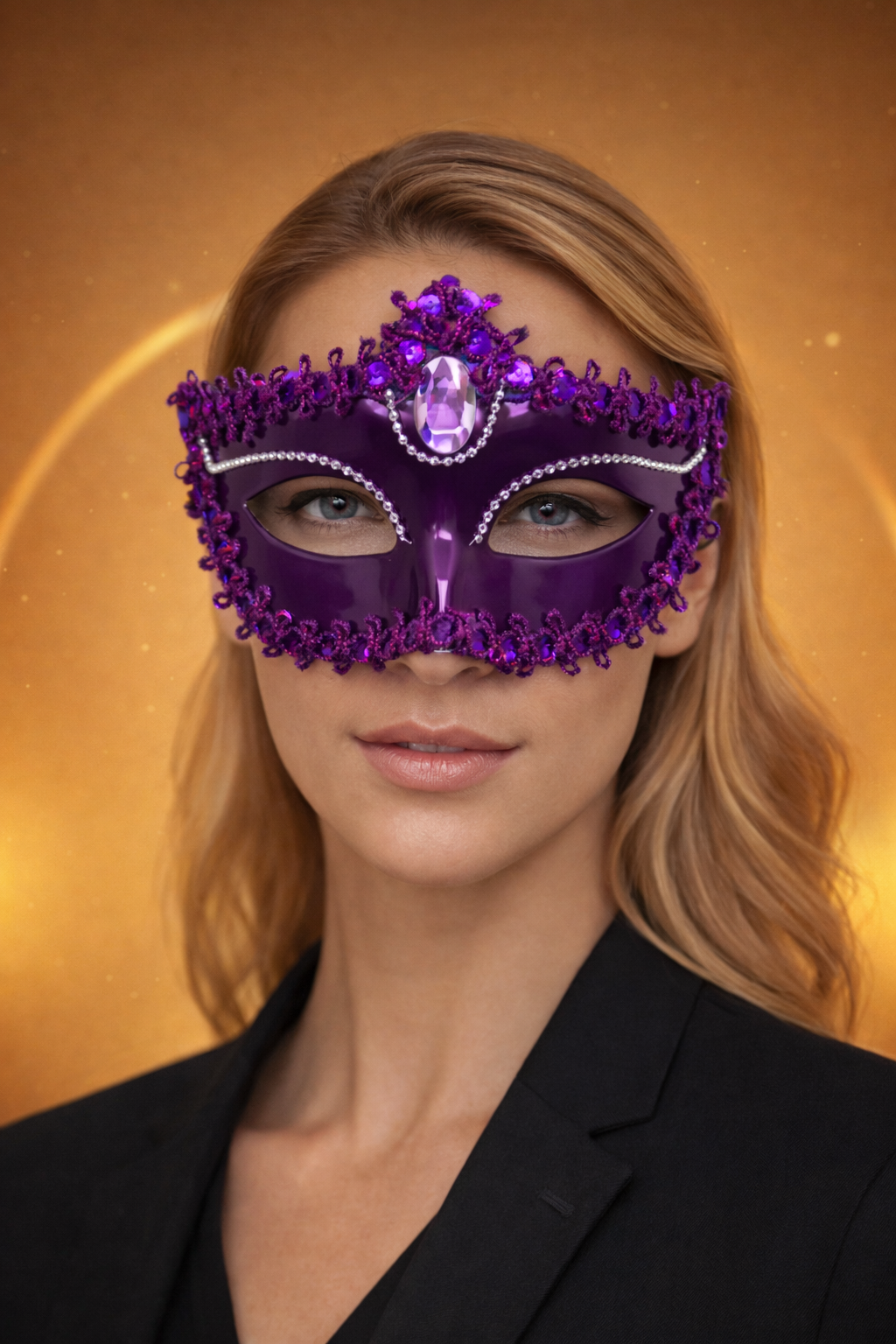 Masque Vénitien | La Sérénité Violet