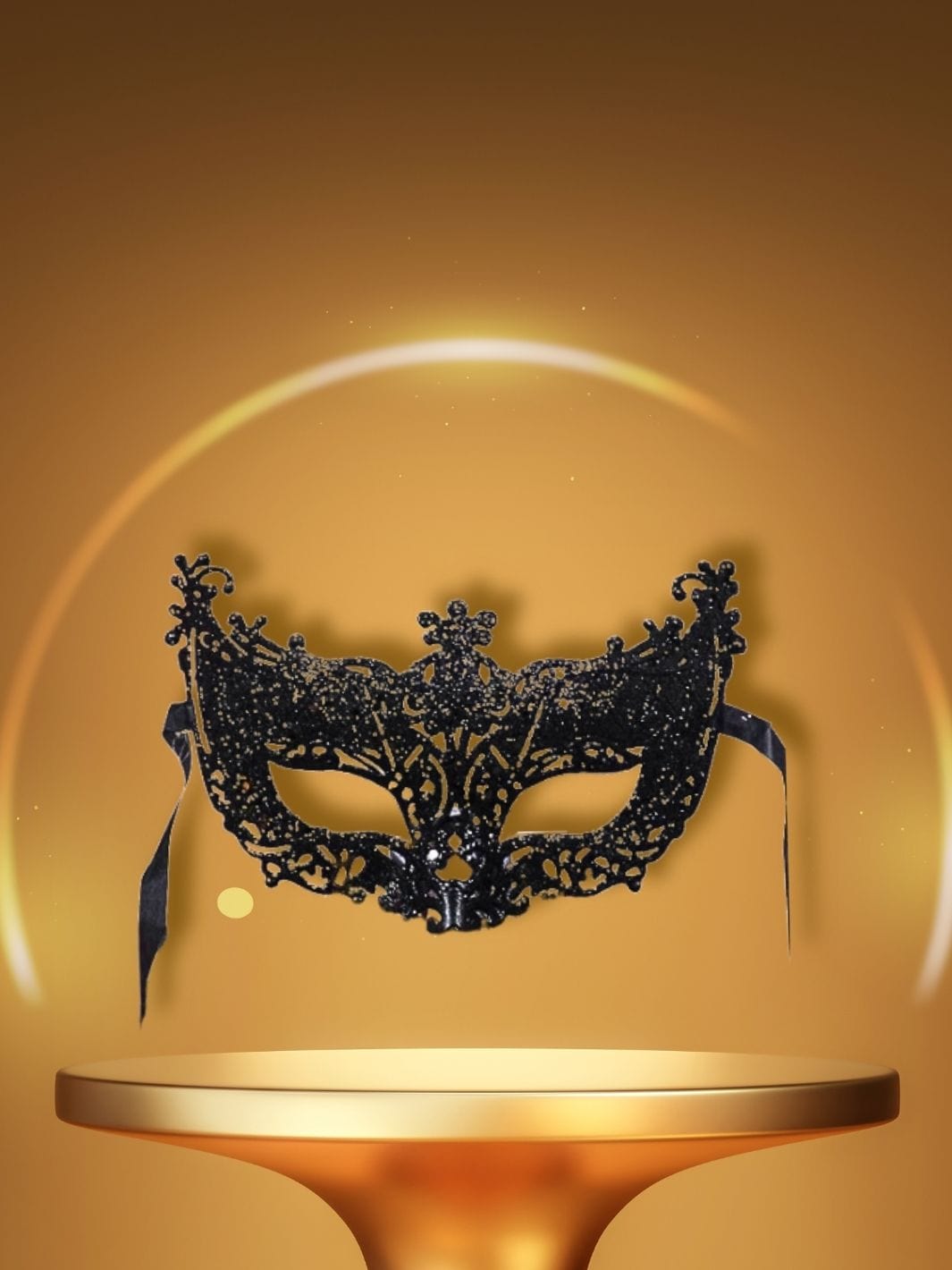 Masque Vénitien | L'Aéré<br>Noir