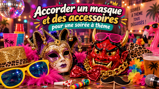 Accorder un masque et des accessoires pour une soirée à thème