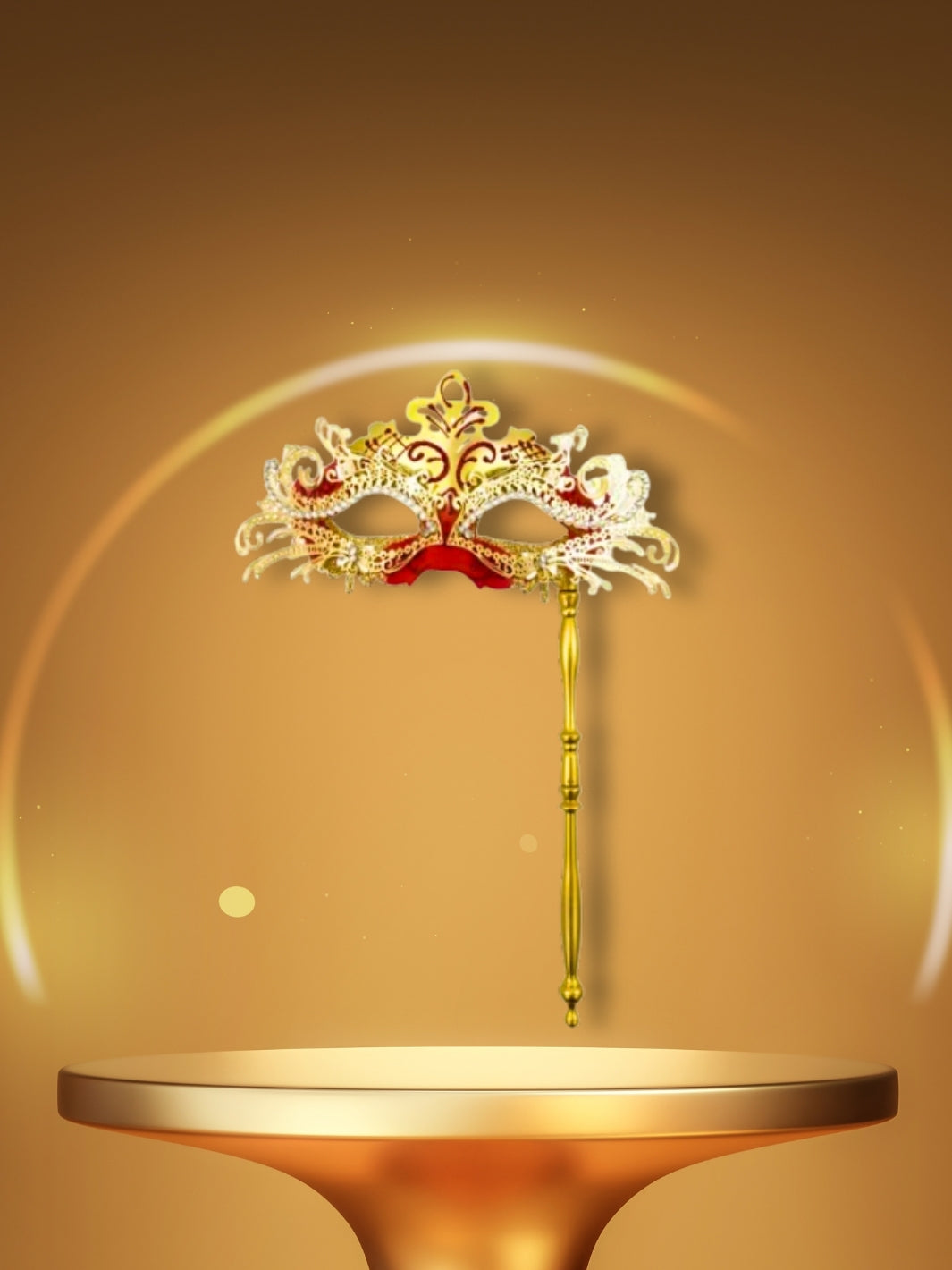 Venezianische Maske | Instinkt<br> Goldrot