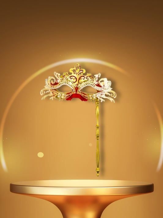 Venezianische Maske | Instinkt<br> Goldrot