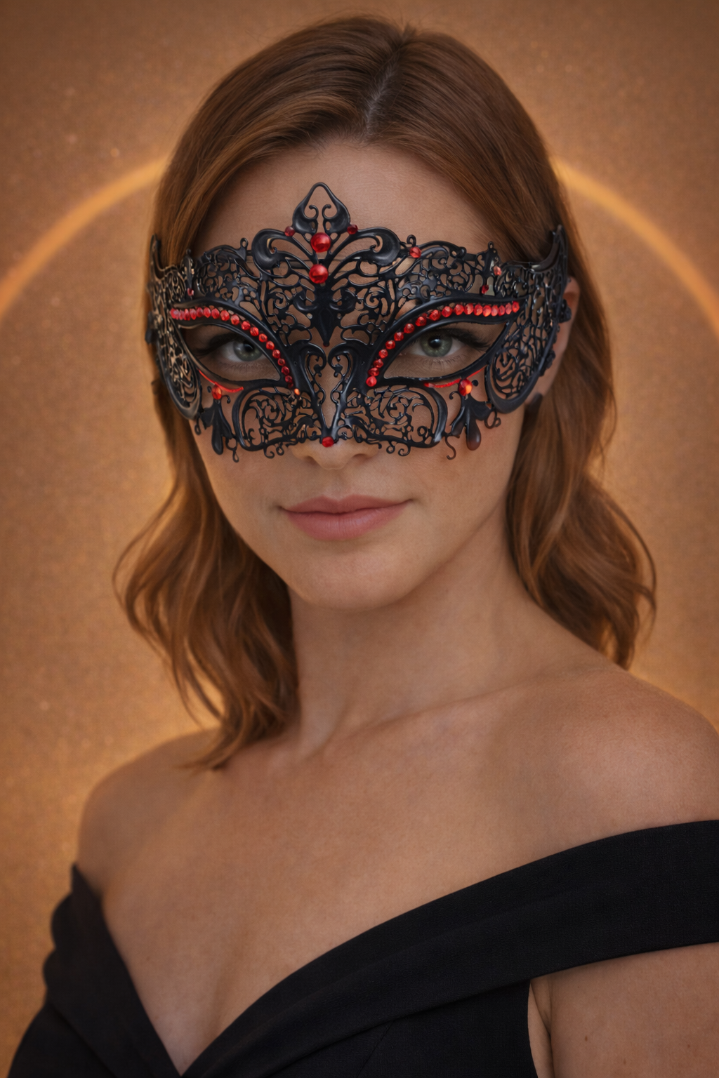 Masque Vénitien | Le Royal<br>Noir Rouge