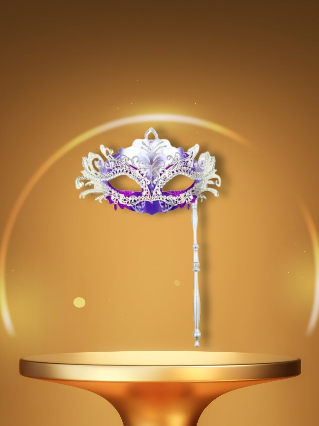 Masque Vénitien | L'Instinct Blanc Violet