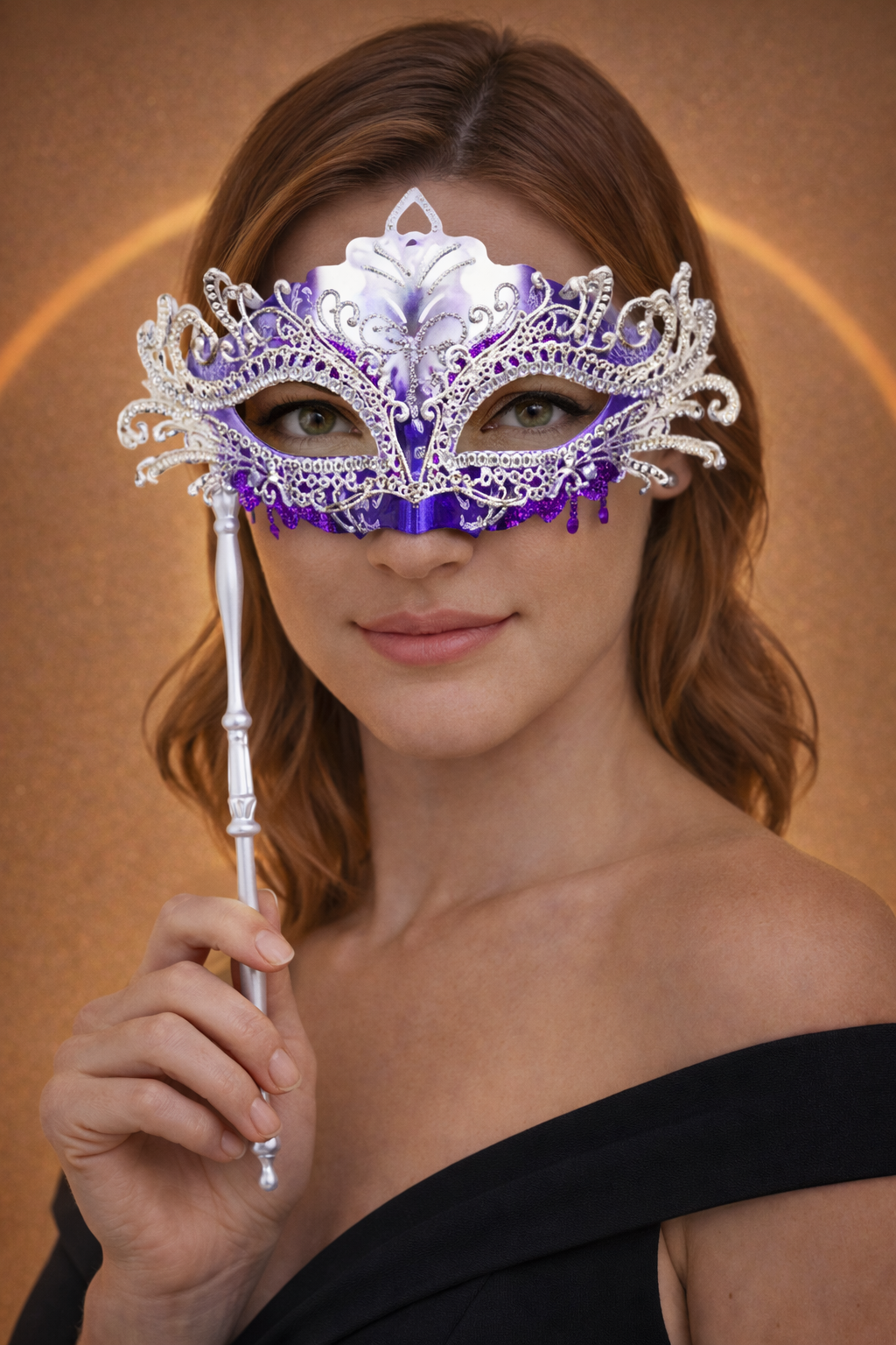 Masque Vénitien | L'Instinct Blanc Violet