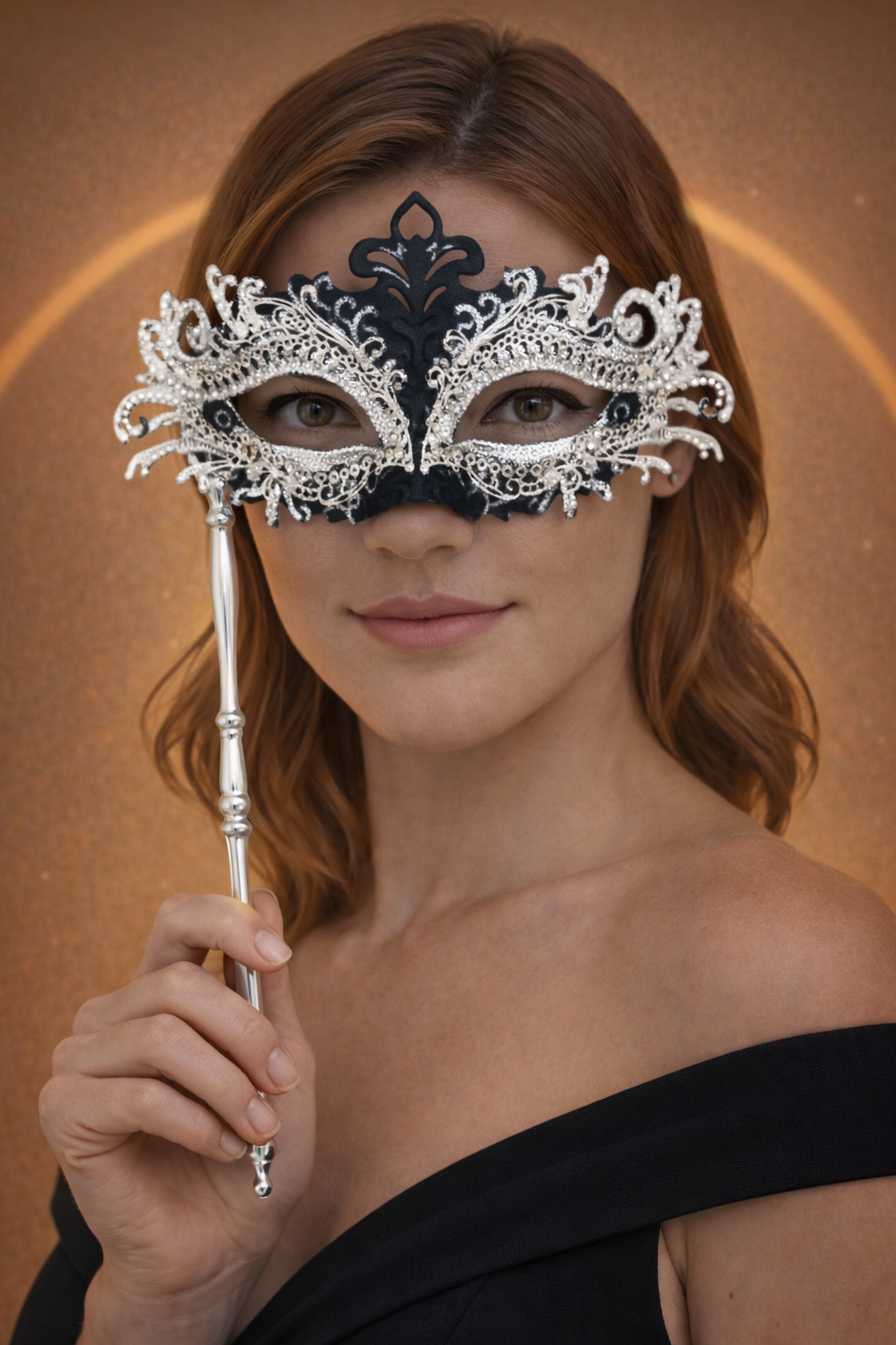 Masque Vénitien | L'Instinct Noir Blanc