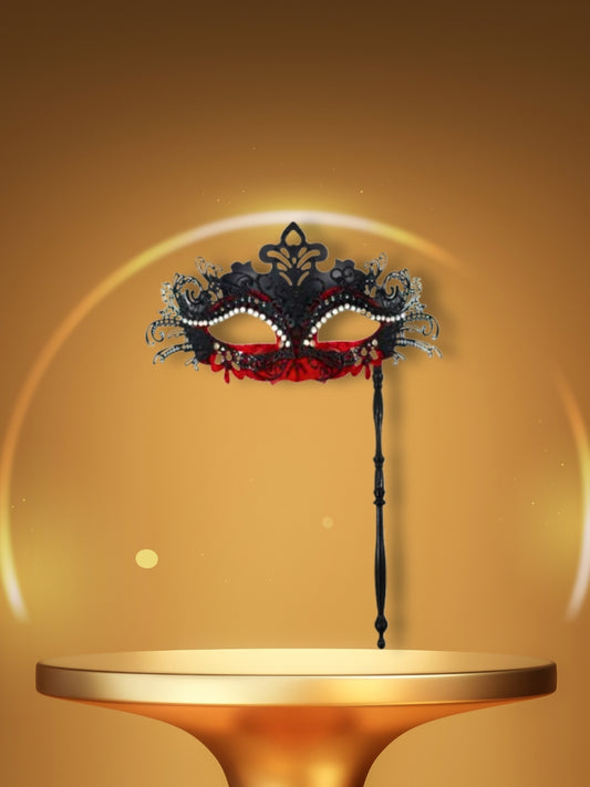 Masque Vénitien | L'Instinct Noir Rouge