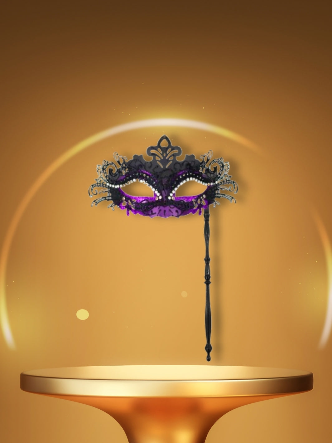 Masque Vénitien | L'Instinct Noir Violet