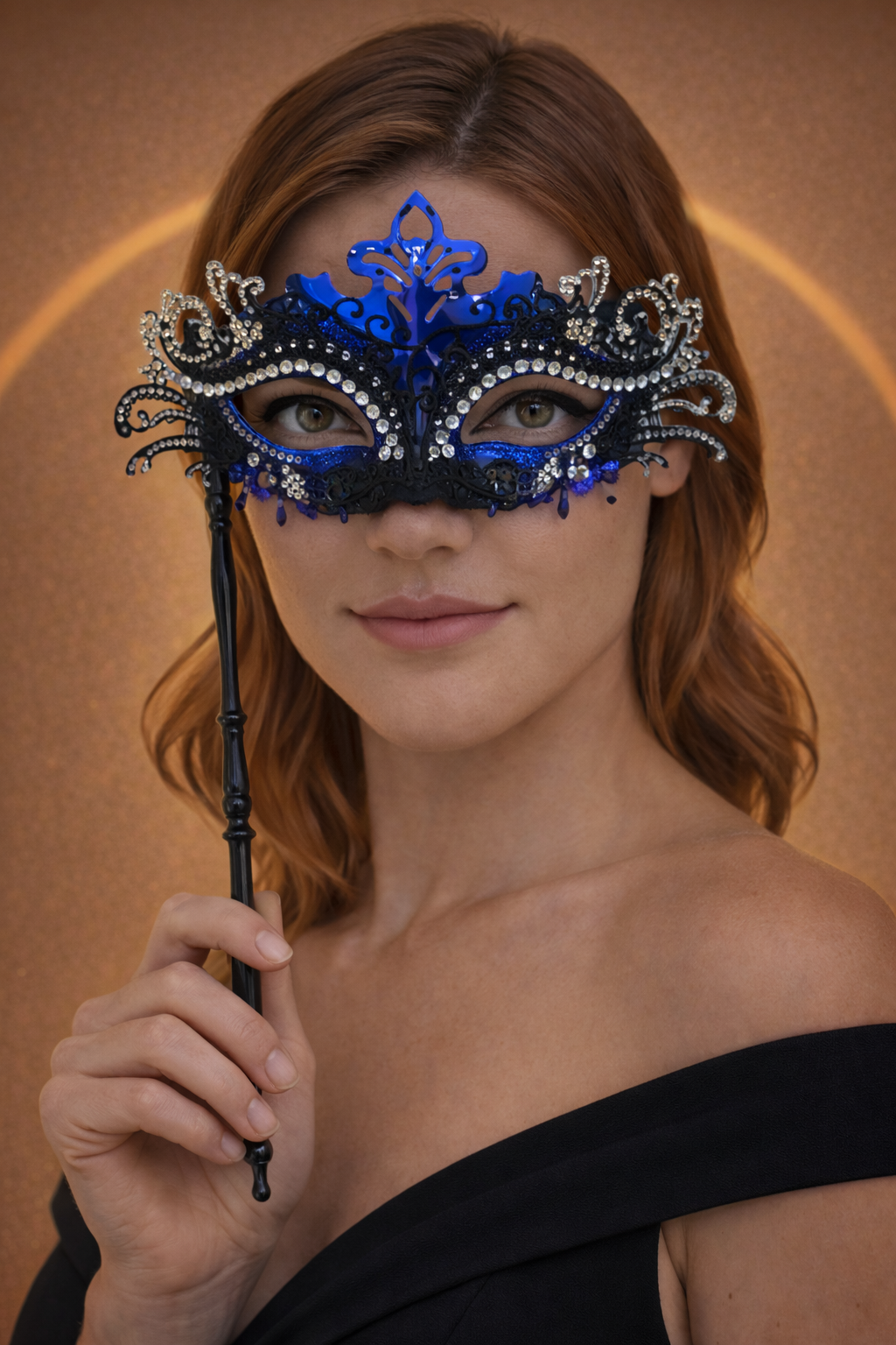 Masque Vénitien | L'Instinct Noir et Bleu