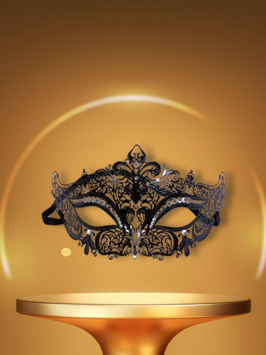 Masque Vénitien | Le Royal Noir Blanc