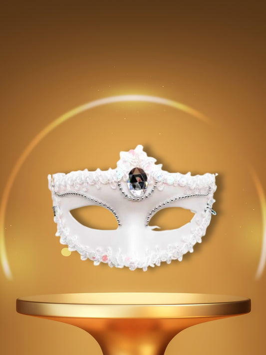 Masque Vénitien | La Sérénité Blanc