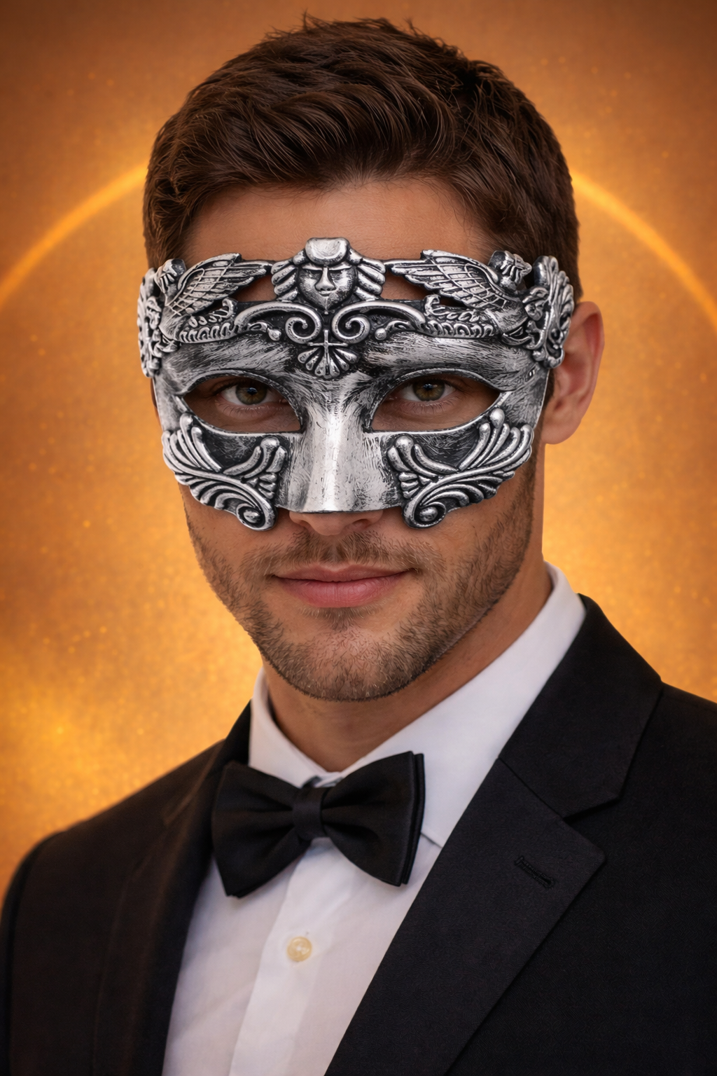 Masque Vénitien | Le Grec Argenté Usé