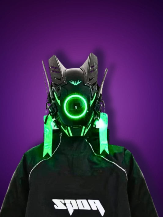 Masque Cyberpunk<br>Vert
