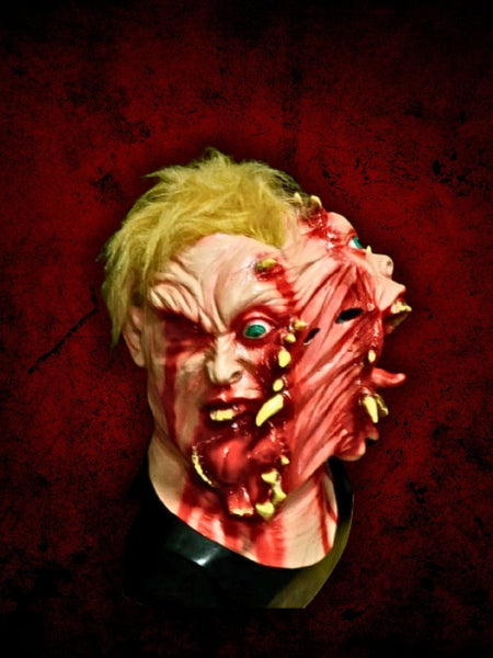 Masque Halloween Double Couche En Latex - Effet Pelable Horreur, Clown Et Crâne - Pour Fêtes, Cosplay, Carnaval - Taille Adulte
