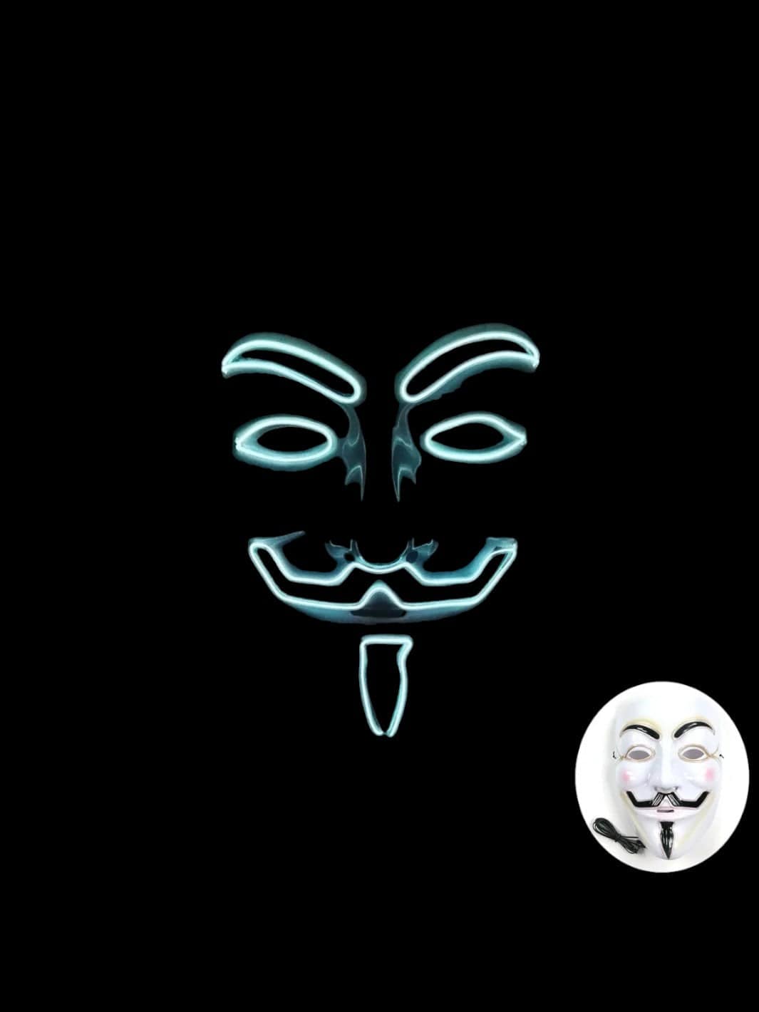 Masque Led | Anonymous<br>Blanc