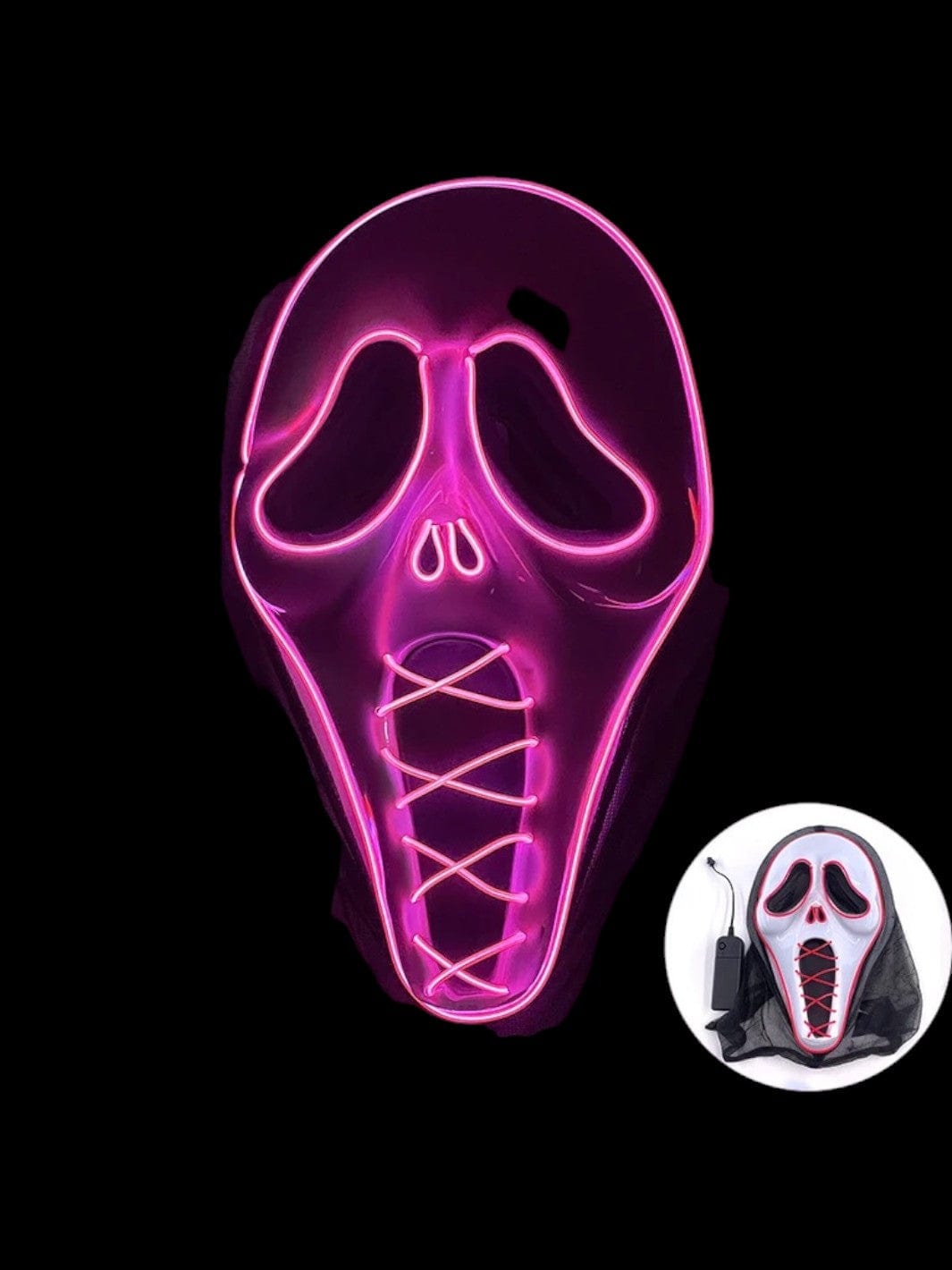 Masque Led | Scream Rose – L'Univers Masqué