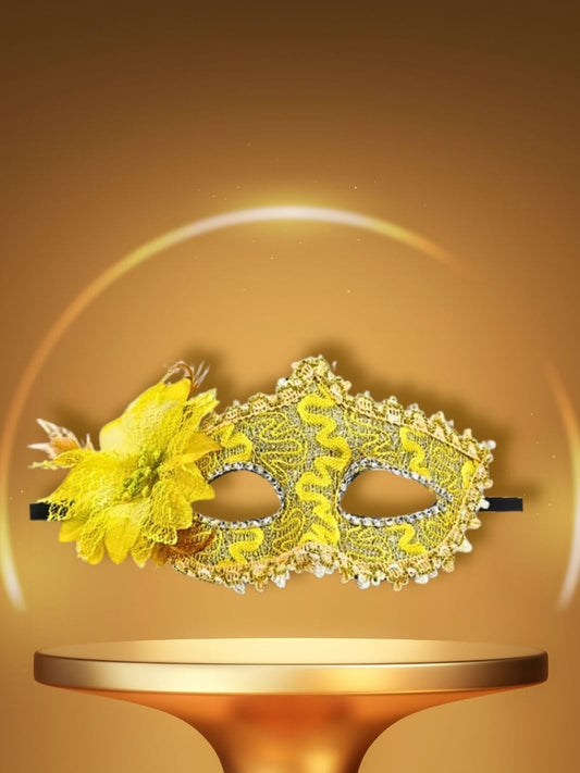 Masque Vénitien | Le Charmeur<br>Jaune